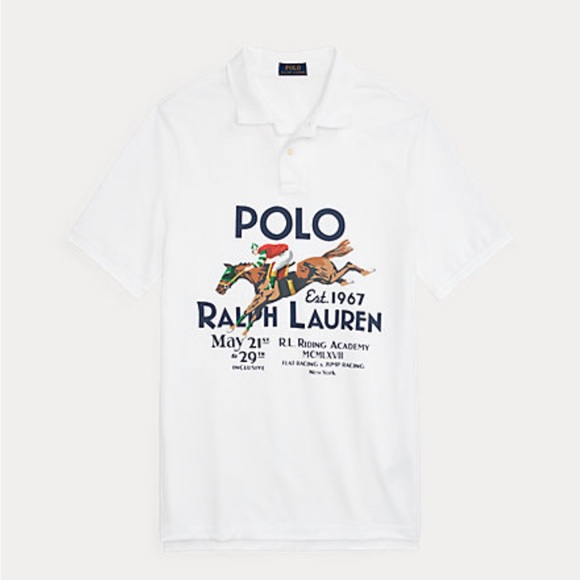 NWT Polo Ralph Lauren Classic Fit Mesh Graphic Shirt - Picture 6 of 9